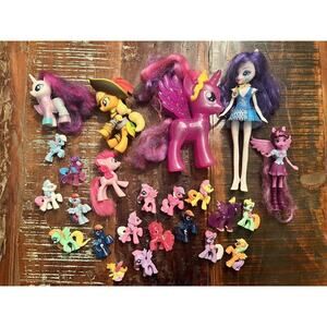 My Little Pony Lot Of 24 Equestria Girls Apple Jack Pirate Neons Minis & More